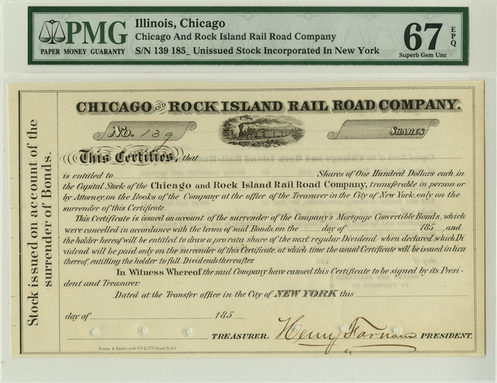 Chicago and Rock Island Rail Road Co.